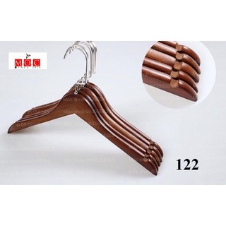 MÓC GỖ TREO QUẦN ÁO NÂU TRÒN KHÔNG ĐỆM - PHỤ KIỆN SHOP - ĐỒ DÙNG TIỆN ÍCH GIA ĐÌNH