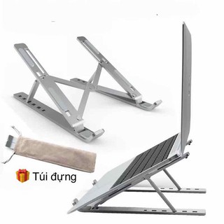 Giá Đỡ Laptop Nhôm Gấp Gọn Chỉnh Độ Cao Giúp Tản Nhiệt Cho MACBOOK IPAD SURFACE