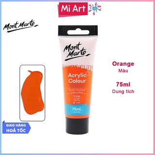 Màu Acrylic Mont Marte 75ml - Orange - Acrylic Colour Paint Signature 75ml (2.54oz) - MSCH7507