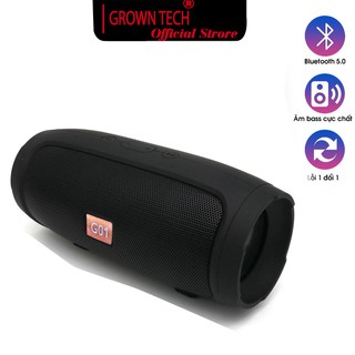 [Mã ELHACE giảm 4% đơn 300K] Loa bluetooth nghe nhạc mini GrownTech charge 3+ mini 20W chống nước vỏ nhôm cao cấp