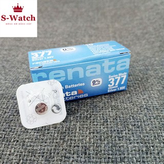 Pin đồng hồ Renata Chính hãng Thụy Sỹ pin 626 SR626SW – 377 pin hộp vỉ 1 viên 626 - 377