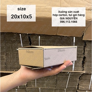 20 hộp carton trơn gói hàng 20x10x5 dùng đựng nước hoa, mỹ phẩm, hàng hóa