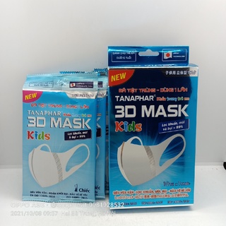 [Chính hãng] KHẨU TRANG 3D TANAPHAR TRẺ EM HỘP 10 GÓI/ 10 CHIẾC