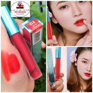 (Auth-màu 02) Son kem lì Bbia last velvet lip tint