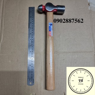 búa sắt cán gỗ đầu bì tròn 600gr hàng việt nam xuất khẩu