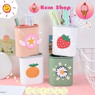 Hộp Cắm Bút 2 Ngăn Xinh Xắn Dễ Thương S01K14