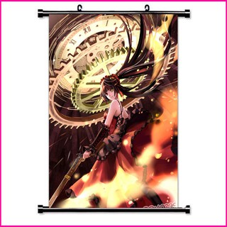 Poster vải anime Kurumi 30x45 - Date a live - DAL tranh vải