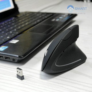Chuột Không Dây - Chuột Đứng Không Dây Chống Mỏi Cổ Tay Loại 5 Nút Bấm, Độ Nhạy Cao