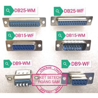 Đầu DSUB DB9 DB15 DB25 DB37 màu xanh các loại nối dây