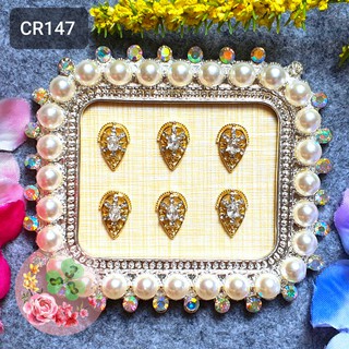Mã CR147 . Charm kim loại đính đá trang trí móng siêu xinh.