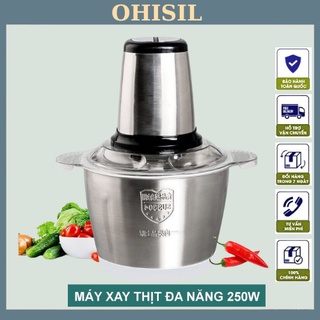 Máy xay thịt đa năng 4 lưỡi cối INOX 304 cao cấp OHISIL Cối xay công suất lớn