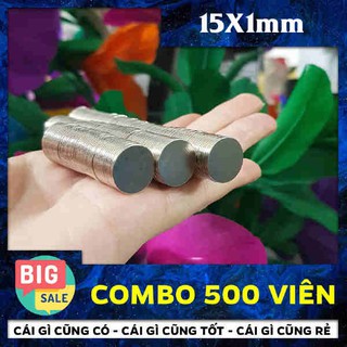 [Xả Kho] Combo 500 Viên Nam Châm Tròn Vĩnh Cửu 15*1mm