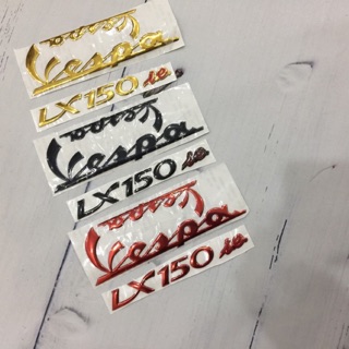 [Mã LIFEAUMAY giảm 10% tối đa 30k đơn 150k] Tem decal nổi Vespa LX 125 - 150 ie