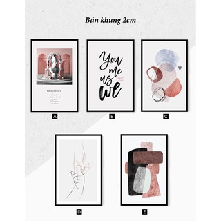 Tranh đơn trang trí 30x45cm tặng kèm đinh 3 chân
