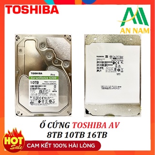 Ổ cứng Camera chuyên dụng TOSHIBA AV 8TB, 10TB, 16TB Chính hãng
