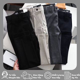 Quần Âu Nam Zara 9 Chuẩn Form Slimfit Vải Co Dãn