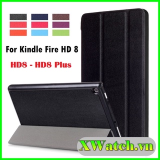 Bao Da Amazon Kindle Fire HD8 HD8 Plus 2020 nắp nam châm từ tính