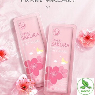 Mặt nạ ngủ hoa anh đào sakura laiko dưỡng ẩm làm trắng da mask nội địa trung