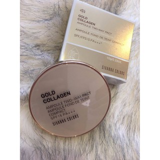 Phấn nén siêu mịn SIVANNA COLORS Gold Collagen