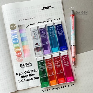 [DA ĐEN] Ngòi Chì Kim Màu 0.5mm Uni Nano Dia
