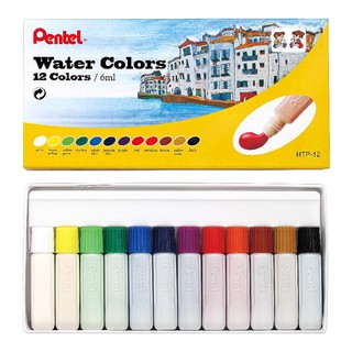 [RẺ NHẤT] MÀU NƯỚC PENTEL DẠNG TUÝP 12 MÀU