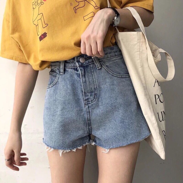 Quần short jeans basic ảnh thật cuối