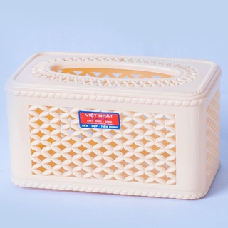Hộp đựng khăn giấy nhựa Việt Nhật Hộp giấy mây