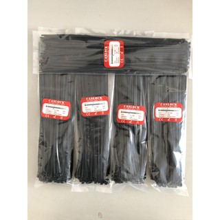COMBO 5 Bộ 80 sợi Dây Rút Nhựa Màu Đen Khóa Siêu Chắc Size 5*300