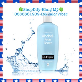 {Hàng Mỹ chính hãng} Nước hoa hồng không cồn Neutrogena Alcohol Free Toner 250ml