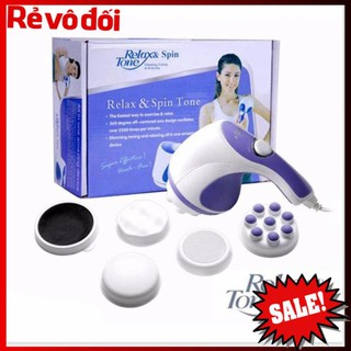 (Giá rẻ hủy diệt) -  Máy mát xa cầm tay Relax and Spin Tone nhỏ gọn chất liệu cao cấp giúp lưu thông tuần hoàn khí huyết