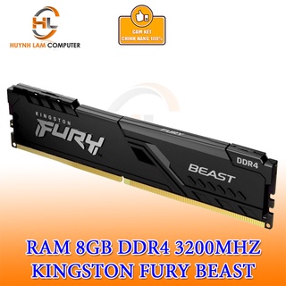 Ram 8GB Kingston Beast Fury DDR4 3200MHZ Tản Đen Viết Sơn Phân phối