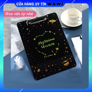 [HOT TREND] Bảng kẹp Vũ Trụ Huyền Bí tài liệu A4 bằng Acrylic ép nhũ