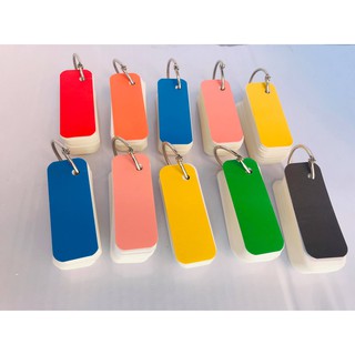 combo 500 Thẻ Flashcard Trắng 3x8 Cm giấy Ivorycao cấp 350gsm tặng Kèm Khoen Học Từ Vựng Anh Nhật Hàn