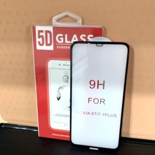 Kính cường lực 5D xịn Nokia 8.1/ Nokia X7/ Nokia 7.1 plus full keo toàn màn