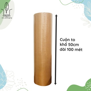 THAY THẾ XỐP HƠI – Cuộn giấy xi măng bọc hàng 50cmx100 mét tổ ong kraft – Thân thiện môi trường