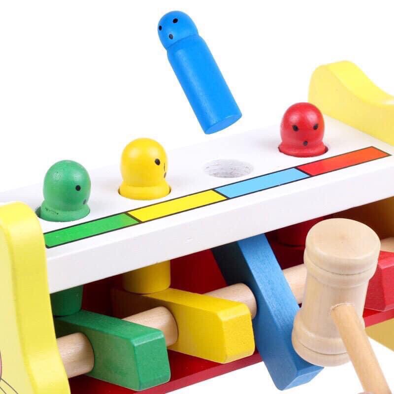 Đồ chơi đập chuột thỏ gỗ