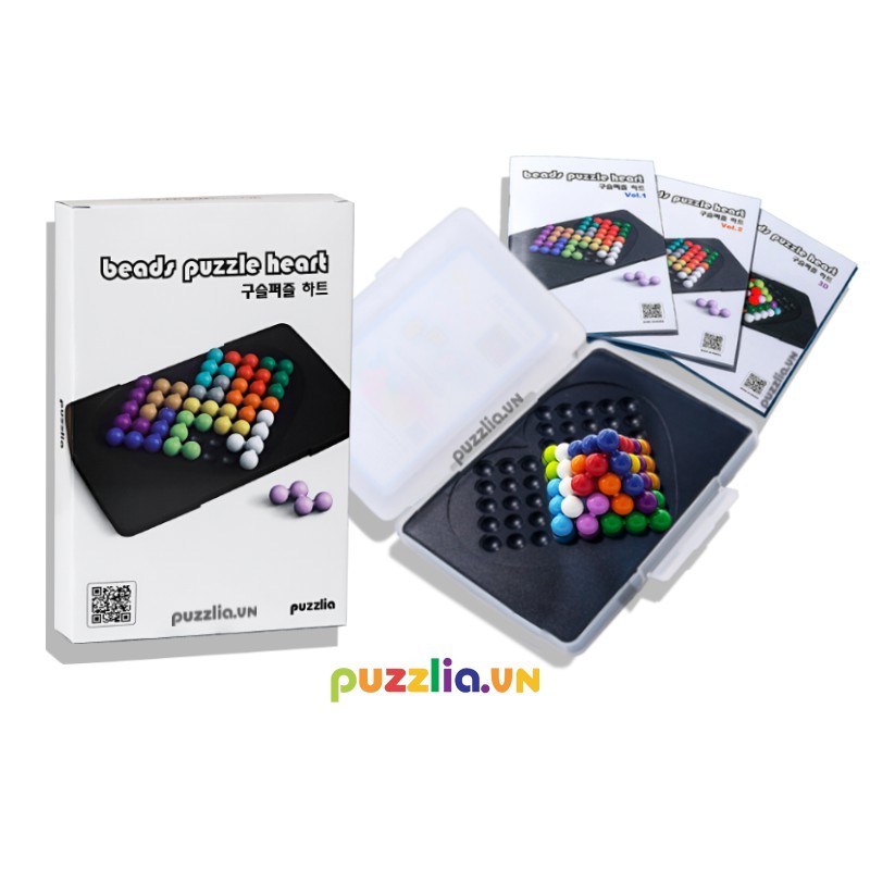 Đồ chơi Puzzlia Beads Puzzle Heart (Hình trái tim)