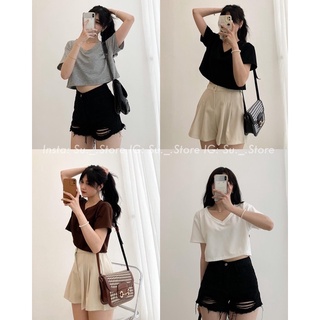 Áp croptop chất tổ ong hàng đẹp