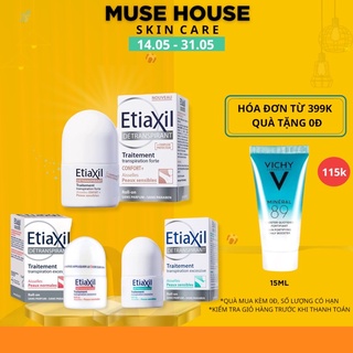 Lăn hỗ trợ giảm Mồ Hôi Etiaxil Dành Cho Da Nhạy Cảm 15ml- MUSE HOUSE