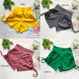Quần đùi nữ từ 40-52kg - quần sọt short nữ thun gân rút dây - QNU42