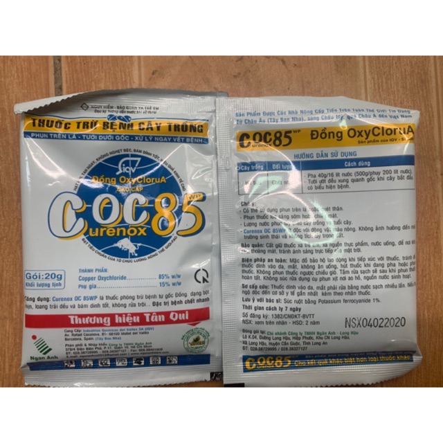 Trừ nấm bệnh COC 85WP