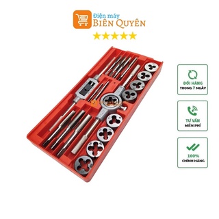 Bộ tạo ren 20 chi tiết tay quay lớn bộ taro hợp kim siêu cứng