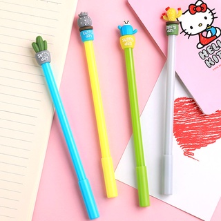 Bút gel viết hình chậu cây xương rồng cute, bút bi nước văn phòng ngòi 0.5mm