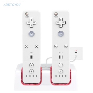 【3C】 2-in-1 Dual Charging Station for Wii Controller with Two 2800MAH Batteries