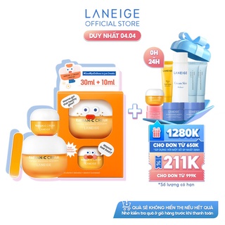 Bộ Kem dưỡng trắng da làm mờ đốm nâu Laneige Radian-C Cream Collabo Set 30ML+10ml