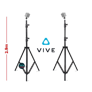 Bộ 2 chân đứng nhôm cao 2.9m đầu kim loại xoay đa chiều cho kính thực tế ảo HTC VIVE