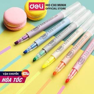 [Mã LIFEDELI20K5 giảm 20K đơn 0Đ] Bút dấu dòng Deli – 6 chiếc/ hộp - S624