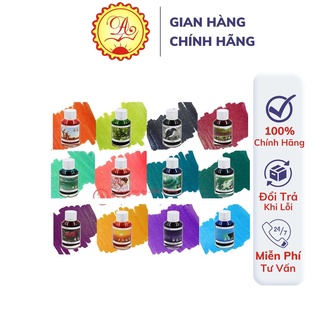 Mực bút máy Poetink kim tuyến lấp lánh chính hãng dùng cho bút máy bơm và bút chấm mực dung tích 65ml