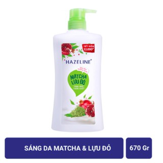 Sữa Tắm Hazeline Matcha - Lựu Đỏ 670G