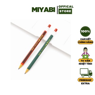 Bút chì kim bấm ngòi to 2.0 cao cấp - Bút chì 2b bằng gỗ văn phòng phẩm - MIYABI STORE